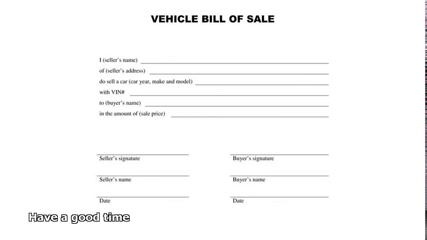 how to write dmv bill of sale bill of sale form template vehicle