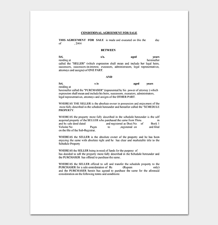 Conditional Fee Agreement Template